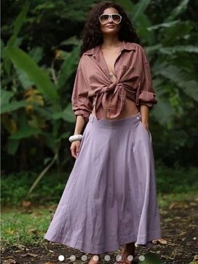Free People Margaux Midi Circle skirt
